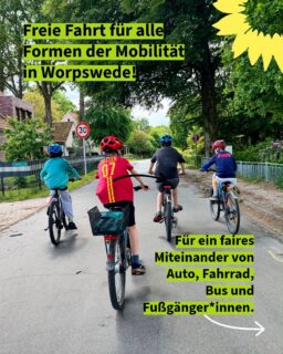 Unsere Ideen zum Thema Verkehr und Mobilität.
#grüneworpswede #kommunalwahl2026 #machsgrün