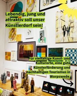 Für uns ist Worpswede ein lebendiger Künstlerort. Damit das so bleibt, dazu haben wir ein paar Ideen und bitten um eure Stimmen am 13.09., damit wir das auch umsetzen können.
#grüneworpswede #kommunalwahl2026 #machsgrün